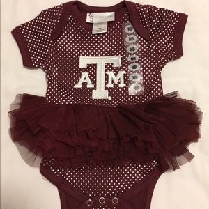 NWT Texas A&M tutu onesie Newborn